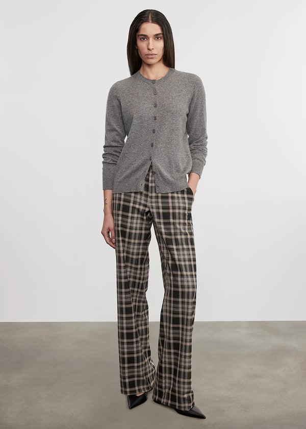 Enza Costa - Cashmere Fitted Cardigan - Thunder