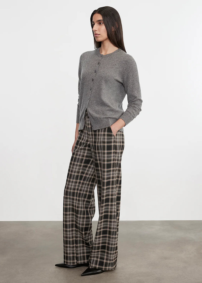 Enza Costa - Cashmere Fitted Cardigan - Thunder