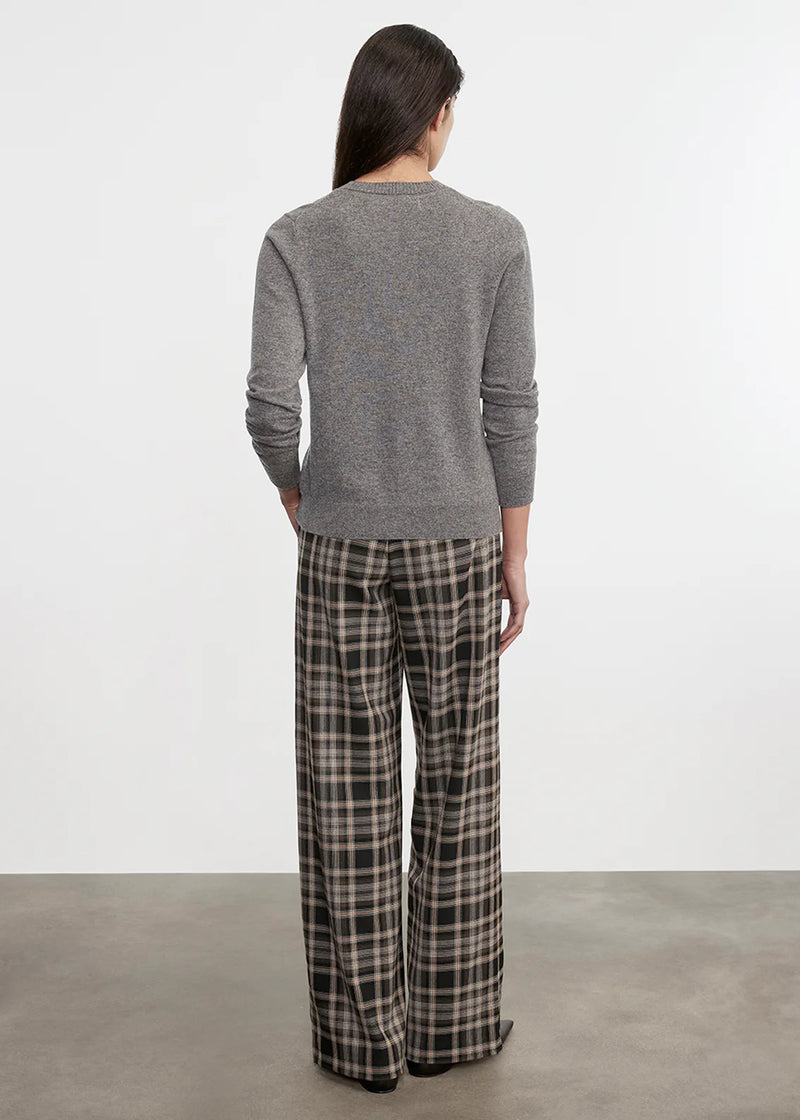 Enza Costa - Cashmere Fitted Cardigan - Thunder