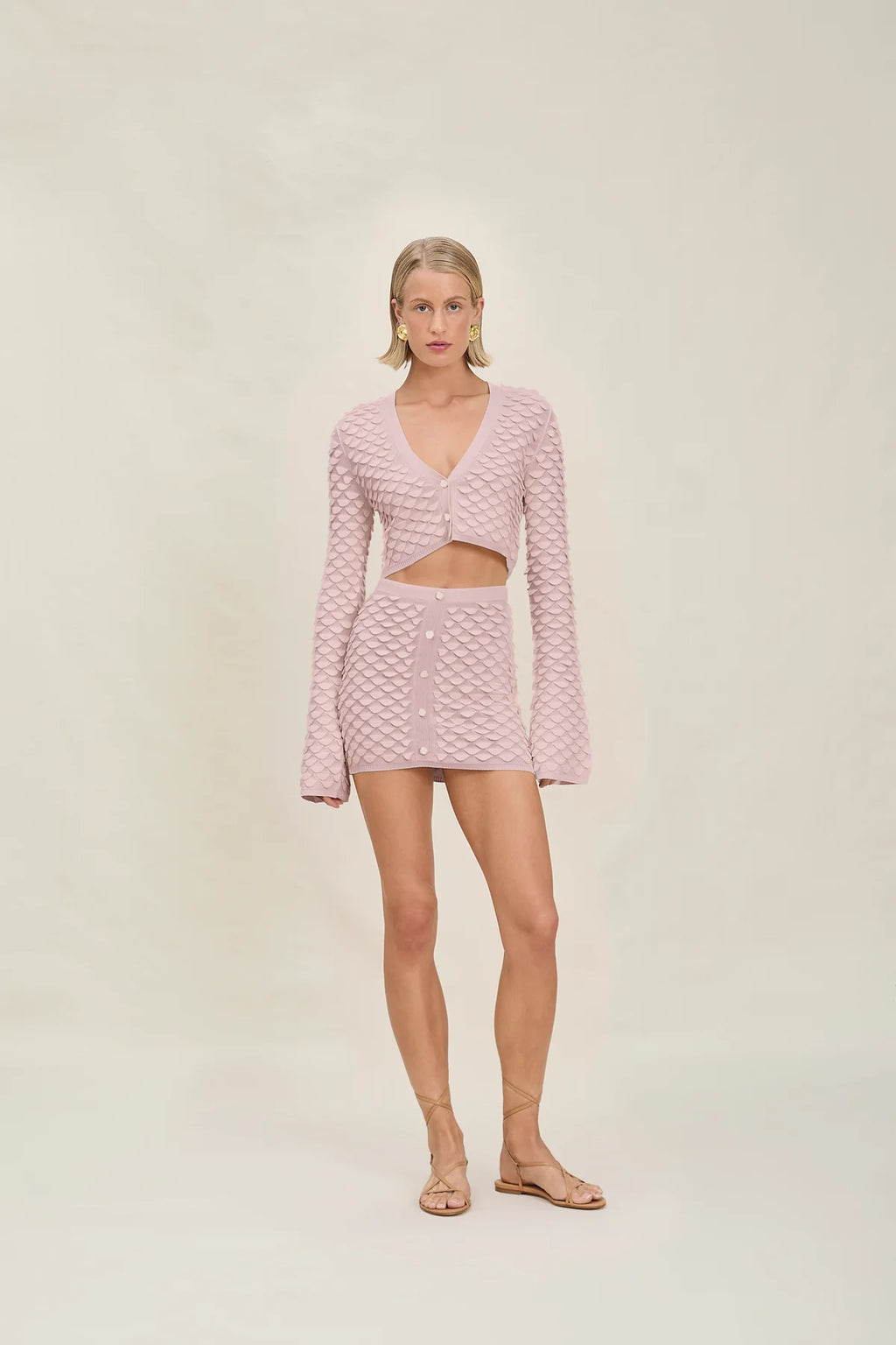 トップス Victor Castorena, RedAccentz Devon Windsor - Vittoria Cropped Cardigan - Rosette