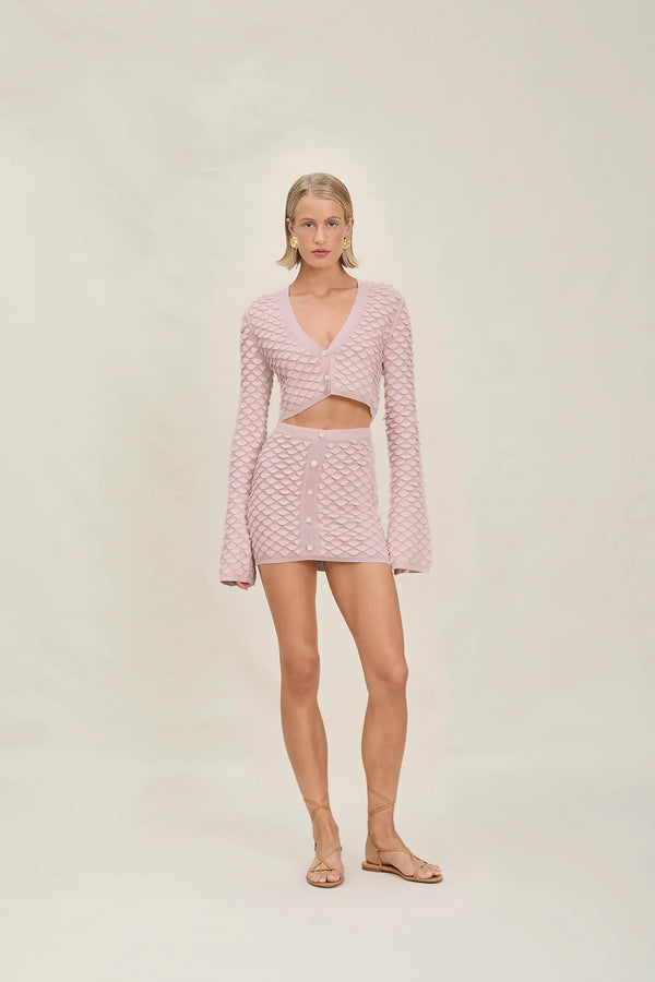 Devon Windsor - Vittoria Cropped Cardigan - Rosette