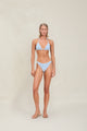 Devon Windsor - Lola Metallic Knit Bottom - Azure