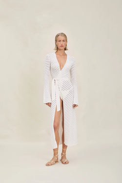 Devon Windsor - Elliott Robe - Ivory