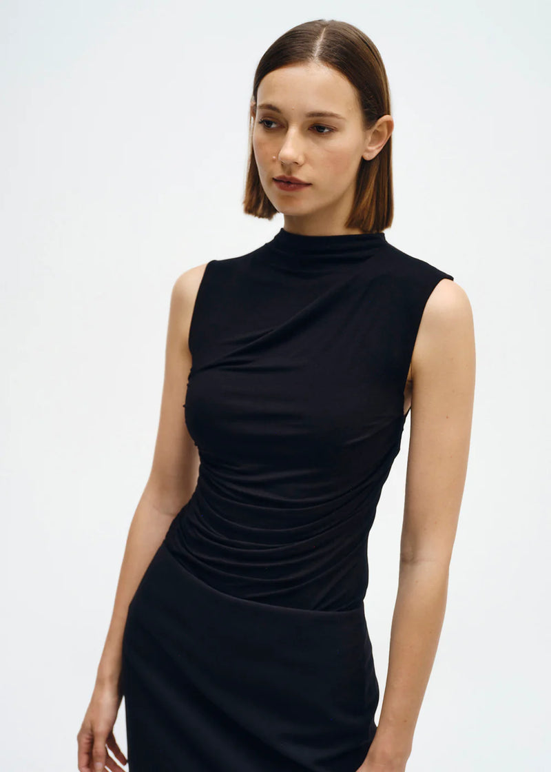 Enza Costa - Sleeveless Twist Top - Black
