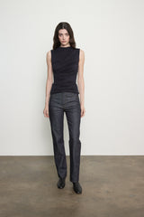 Fluid Viscose Jersey Sleeveless Twist Top