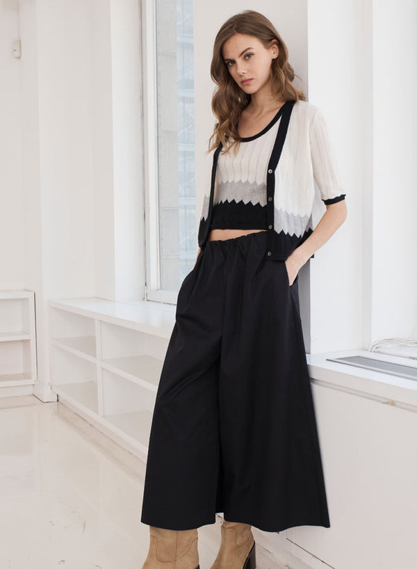 S/S Zig Zag Stitch Cardi