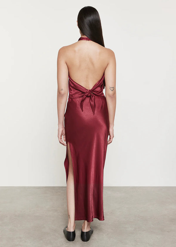 Enza Costa - Satin Halter - Ruby