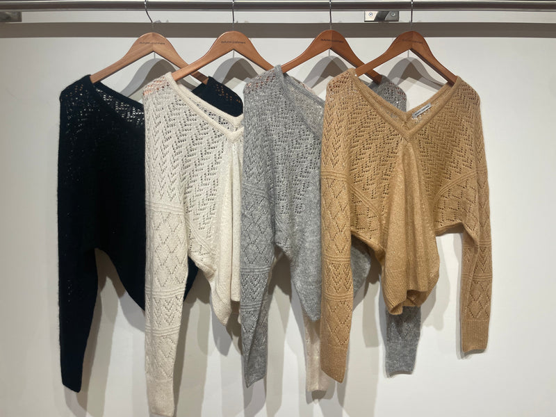 Fancy Pointelle Stitchery Dolman V