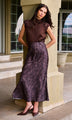 Generation Love - Katrine Leopard Satin Skirt - Muted Leo Brown/Black