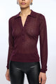 CHANNAH HEART POINTELLE SWEATER