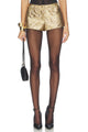 Gold Mini Shorts