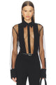 Meghan Panelled Polka Silk Blouse