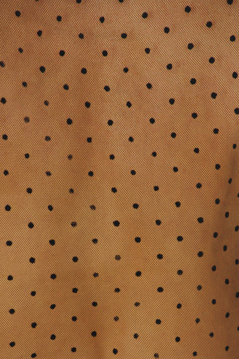 Meghan Panelled Polka Silk Blouse