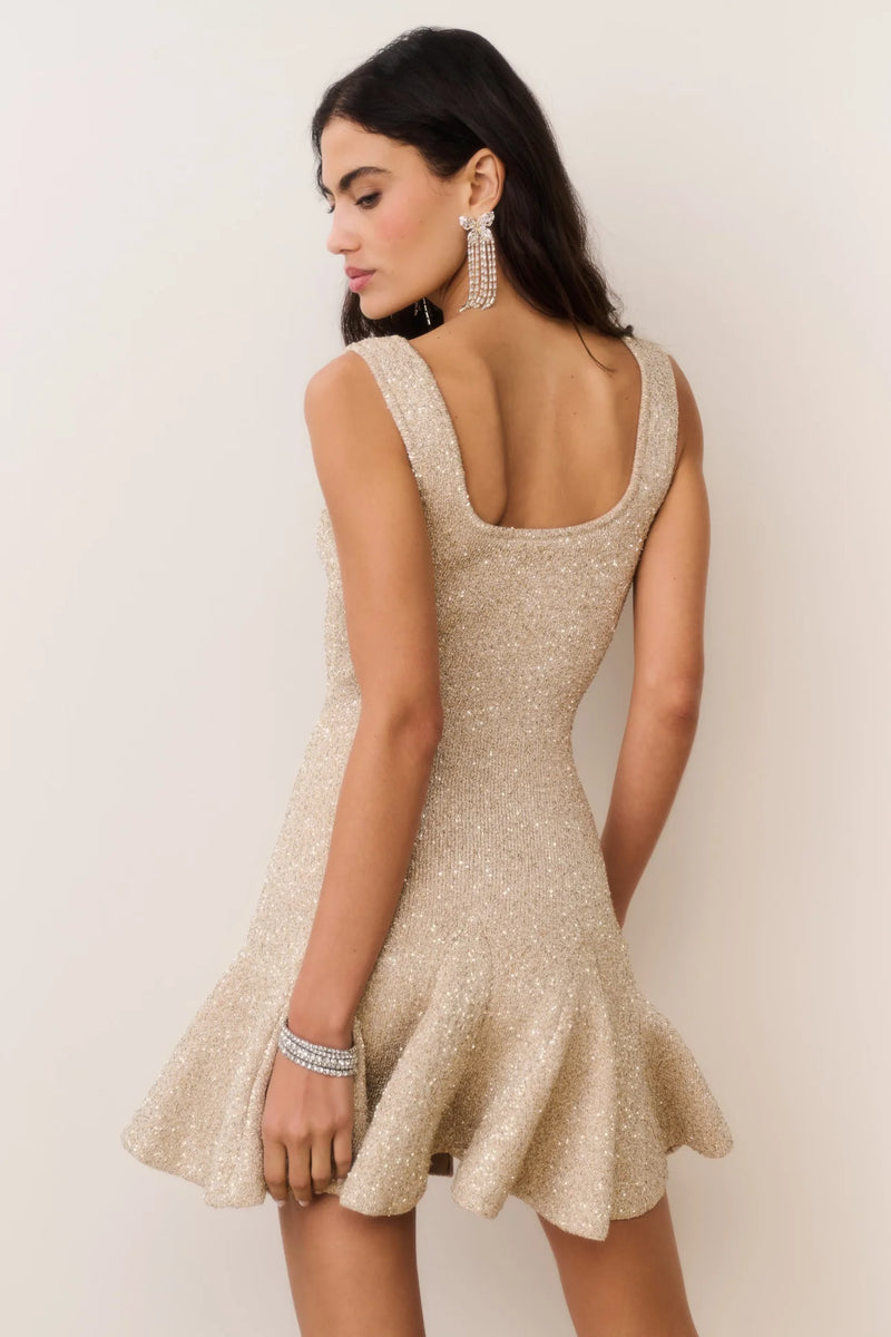 Loveshackfancy - Sarajane Sequin Stretch Knit Mini Dress - Multiple Colors