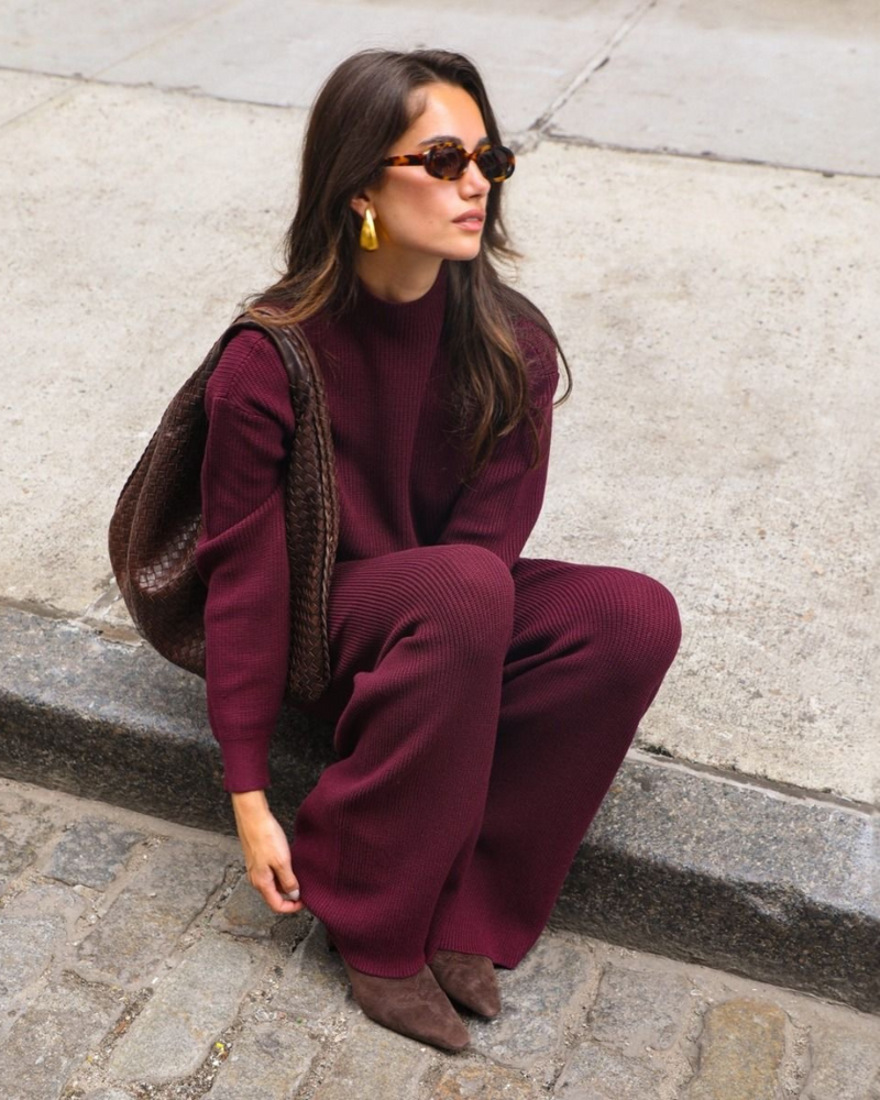 SER.O.YA - Camila Sweatpant - Merlot