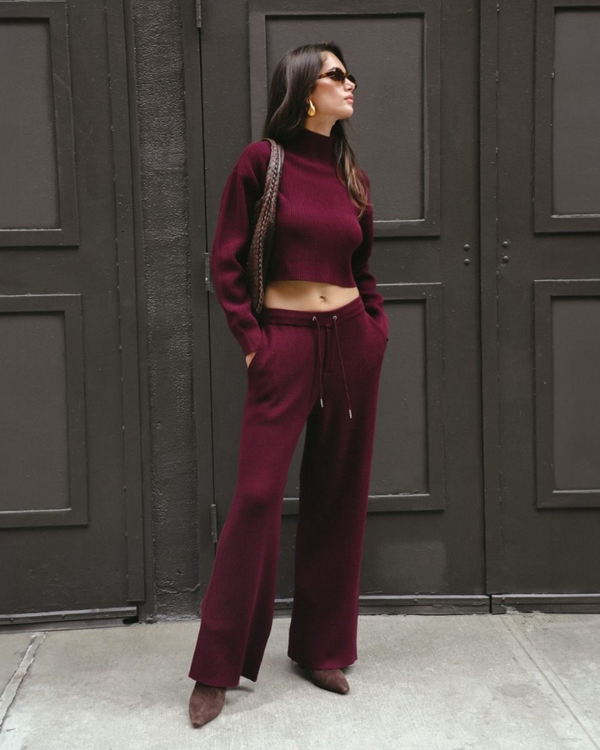 SER.O.YA - Camila Sweatpant - Merlot