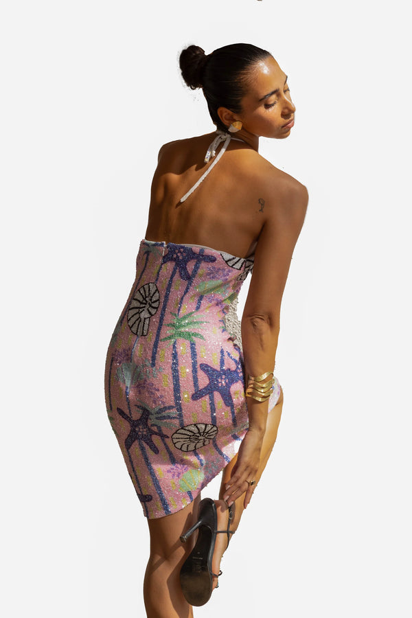 Oceanus - Shell Mini Dress - Multi