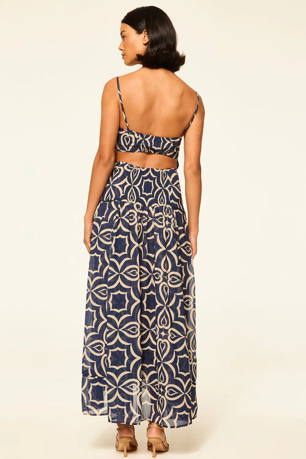 Misa - Mila Dress - Blue Mosaic