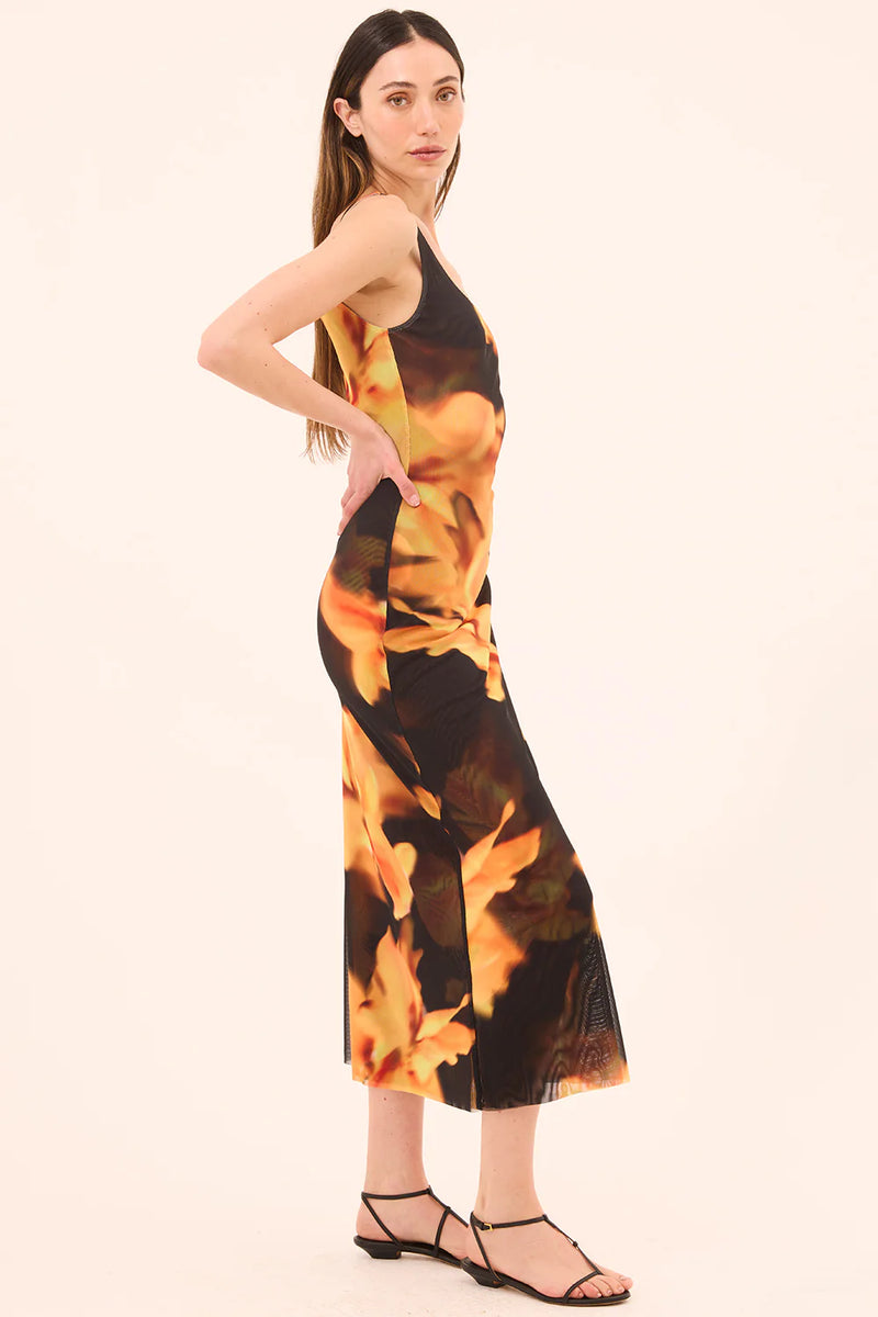 Misa - Khloe Dress - Yellow Flora