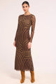 Misa - Talula Dress - Moss Organic Geo