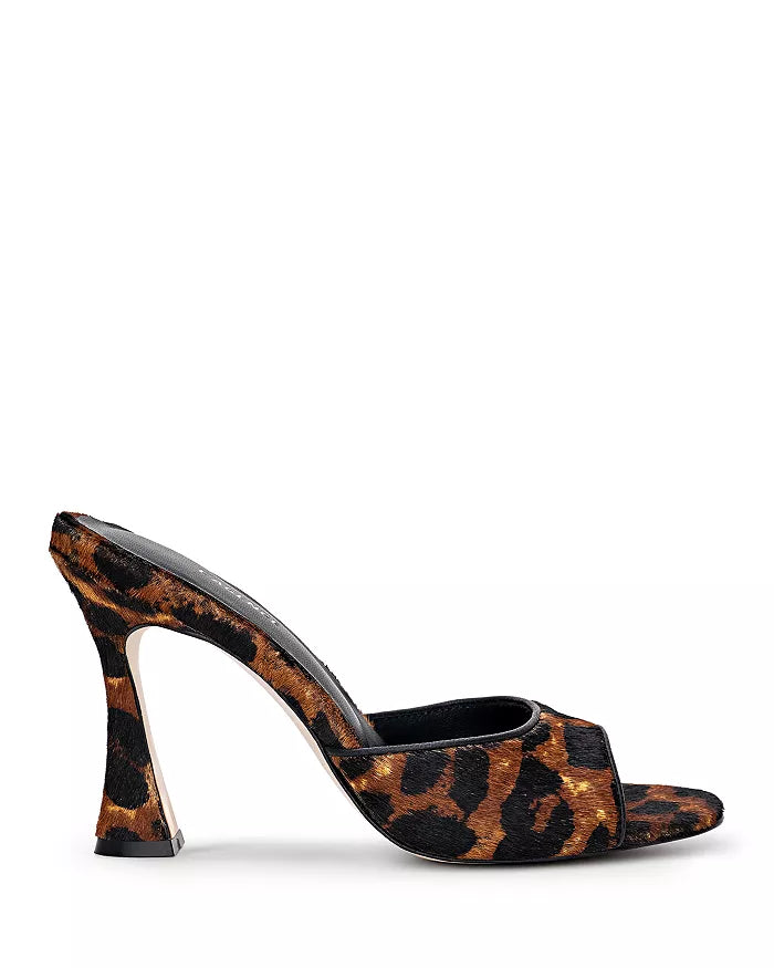 L’agence - Avery II Open Toe Mules - Leopard Hair Calf
