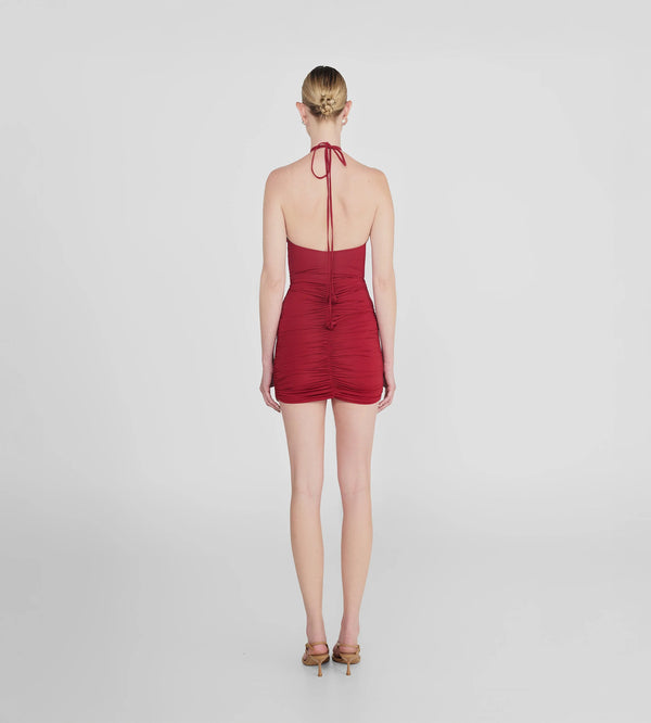 Maygel Coronel - Corda Skirt - Carmesi