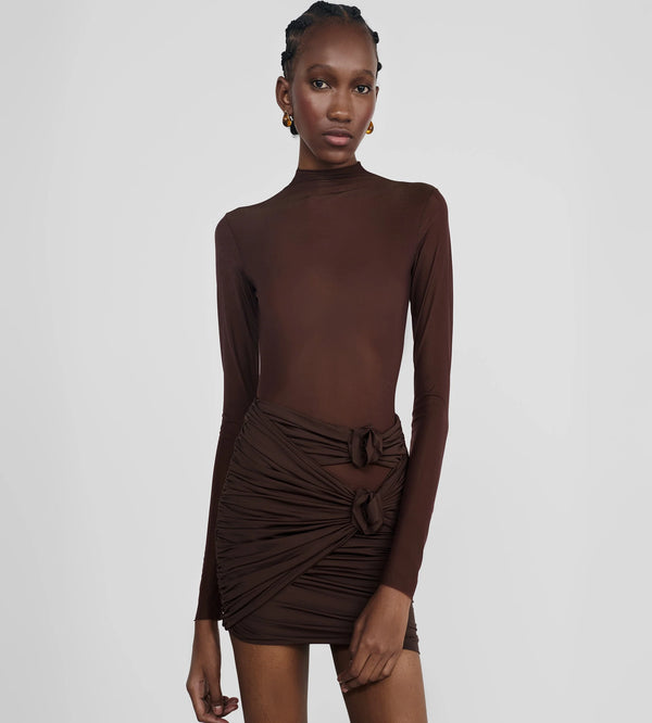 Maygel Coronel - Corda Skirt - Habano