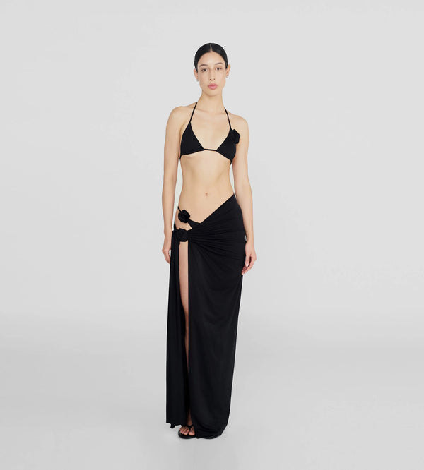 Maygel Coronel - Capella Pareo Skirt - Black