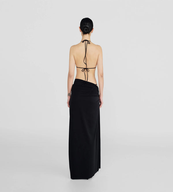 Maygel Coronel - Capella Pareo Skirt - Black