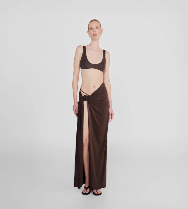 Maygel Coronel - Capella Pareo Skirt - Habano