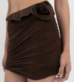 Maygel Coronel - Nivaria Mini Skirt - Wood