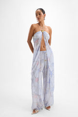 Coral Seashell Drape Top - Ephemeral