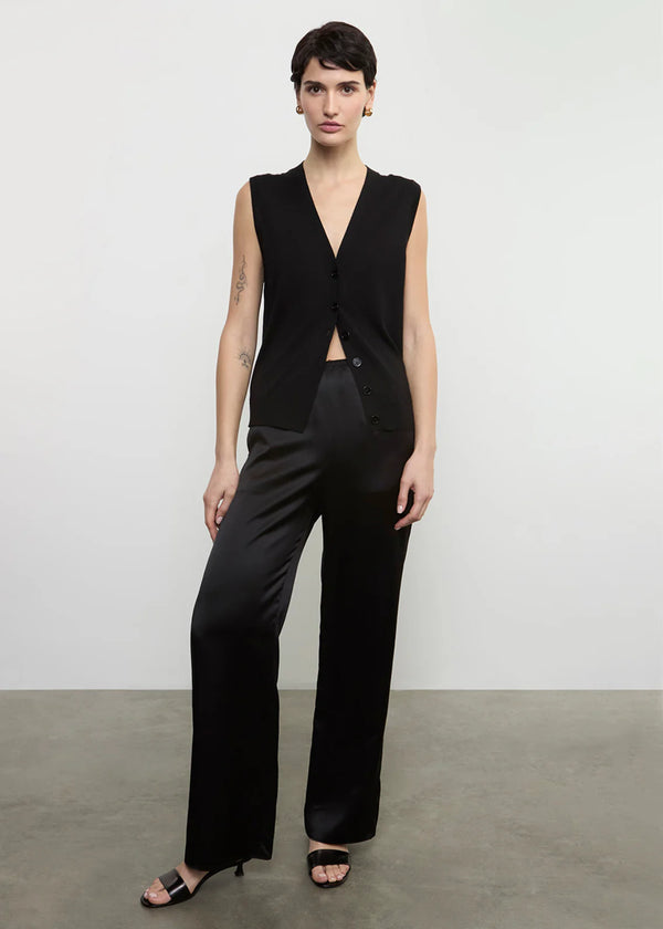 Enza Costa - Silk Knit Vest - Black