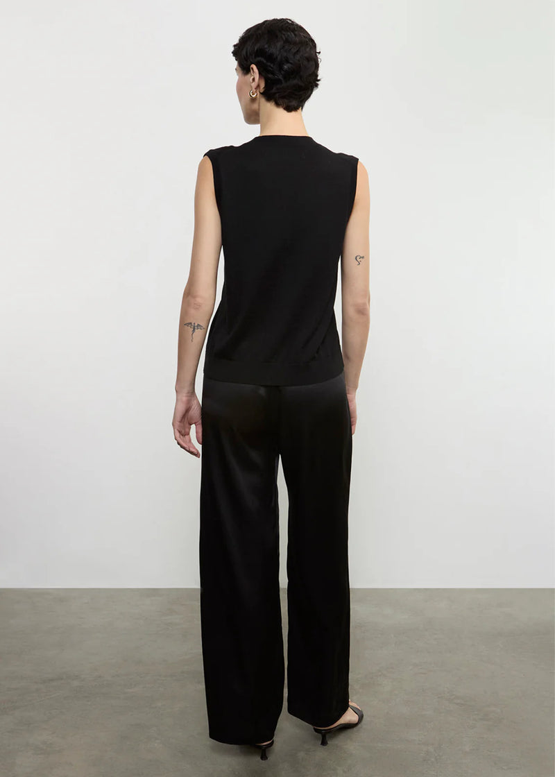Enza Costa - Silk Knit Vest - Black