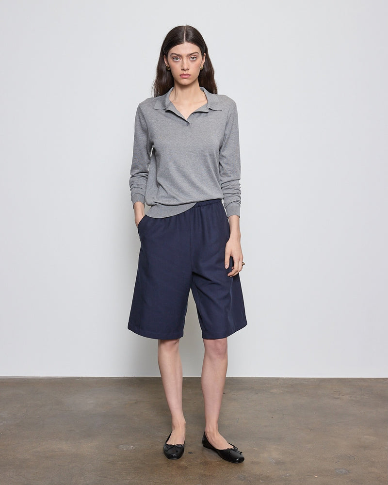 パンツ ［Essentia］Tucked Twill Bermuda Shorts