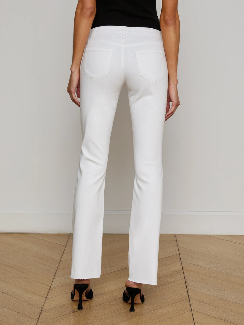 L'agence - Sneeki L/R Sneaker Straight - Blanc Coated