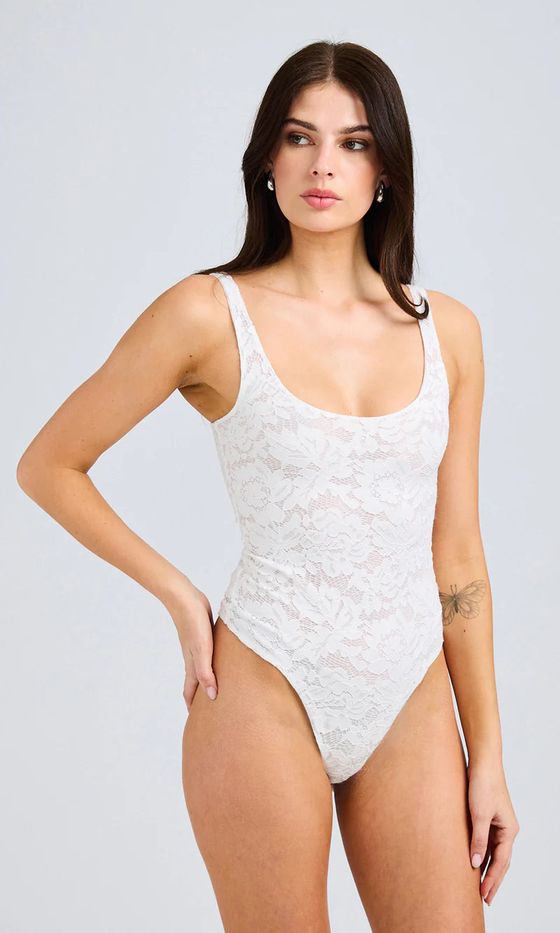 Generation love - Gigi Lace Bodysuit - White