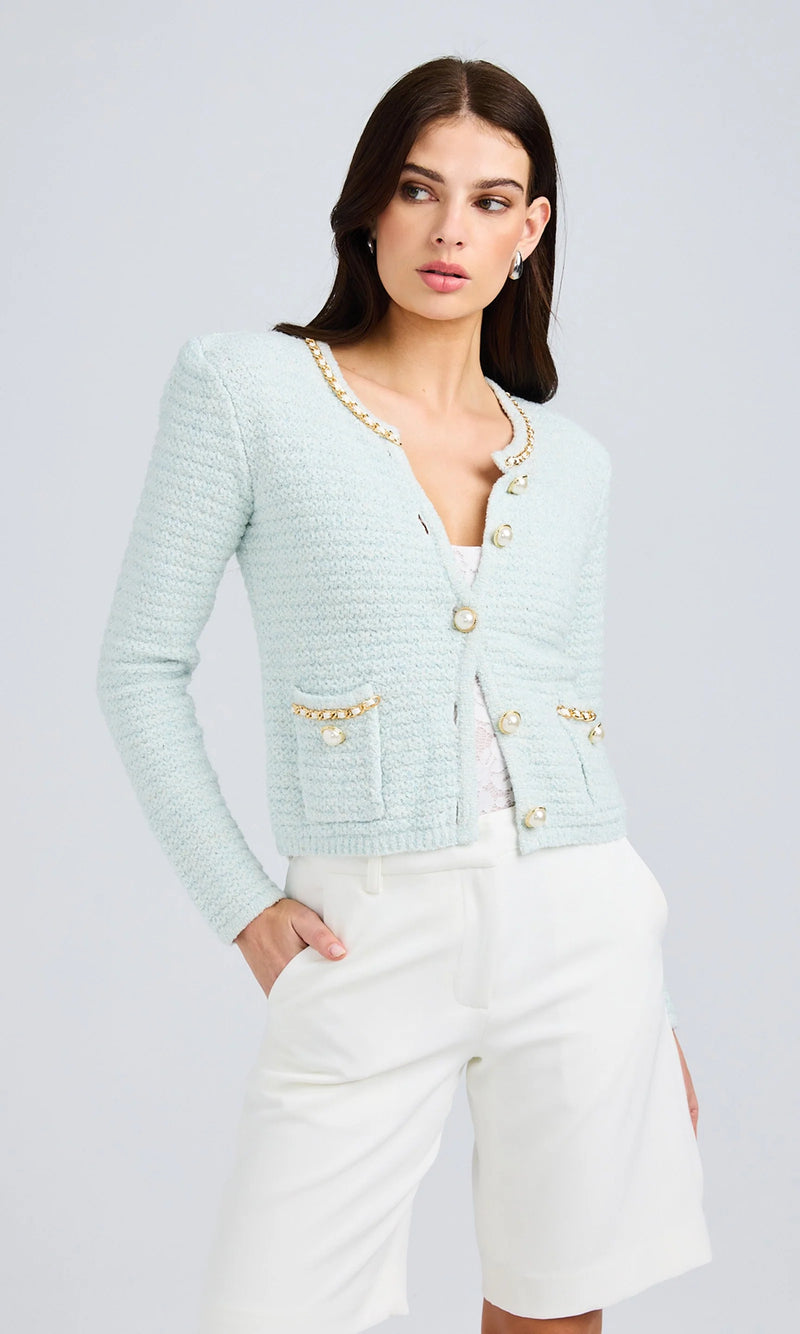 Generation love - Kelly Chain Cardigan - Opal Melange