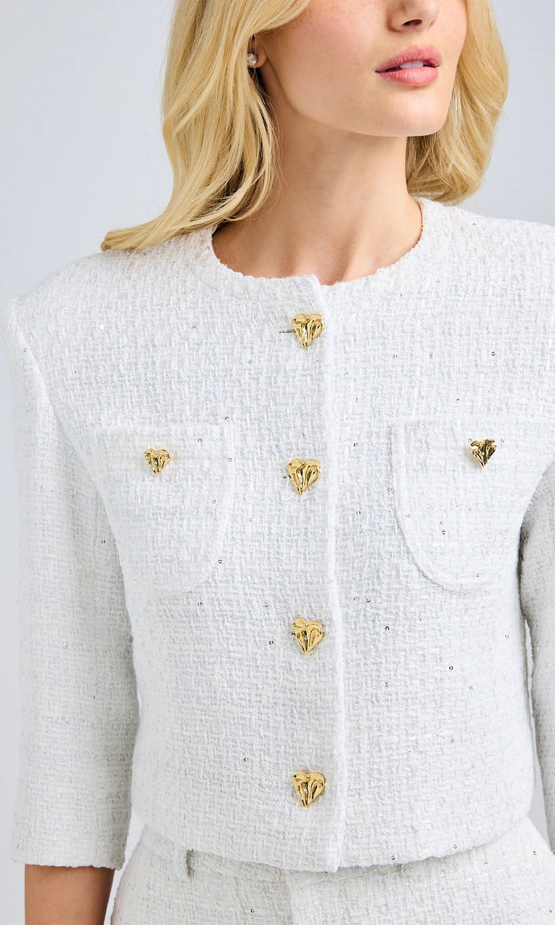Generation love - Monty Tweed Jacket - White