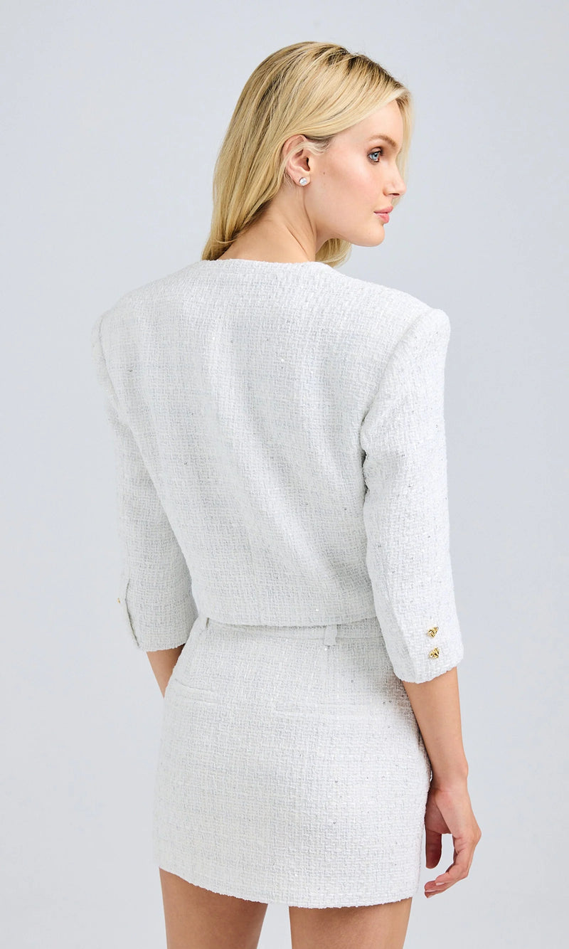 Generation love - Daphne Tweed Skirt - White