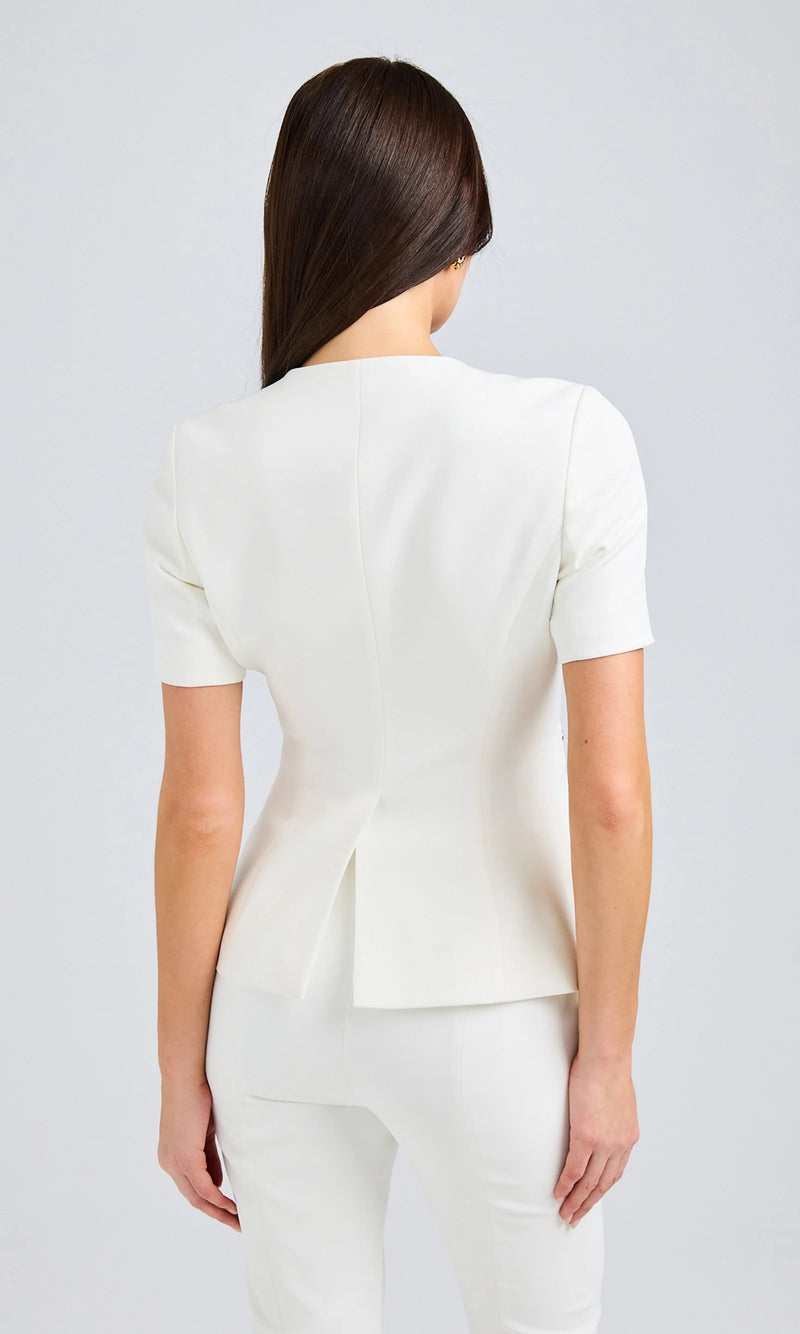 Generation love - Reyes Crepe Jacket - White