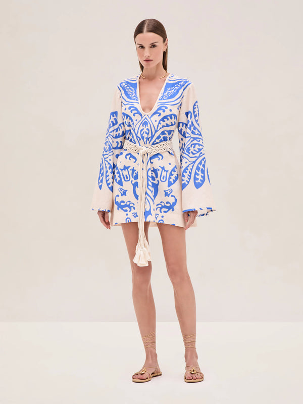 Alexis - Noriko Dress - Sapphire Palm