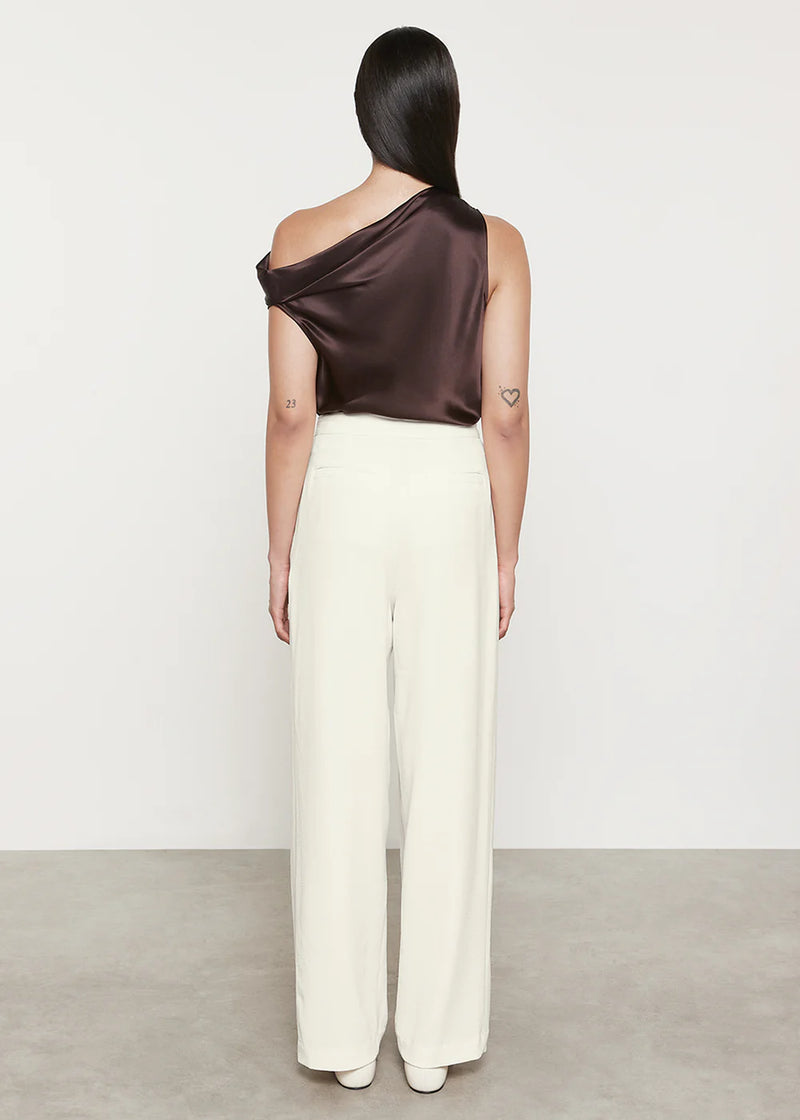 Enza Costa - Silk Bias Off Shoulder - Brown