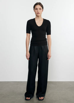 Enza Costa - Fluid Twill Pant - Black