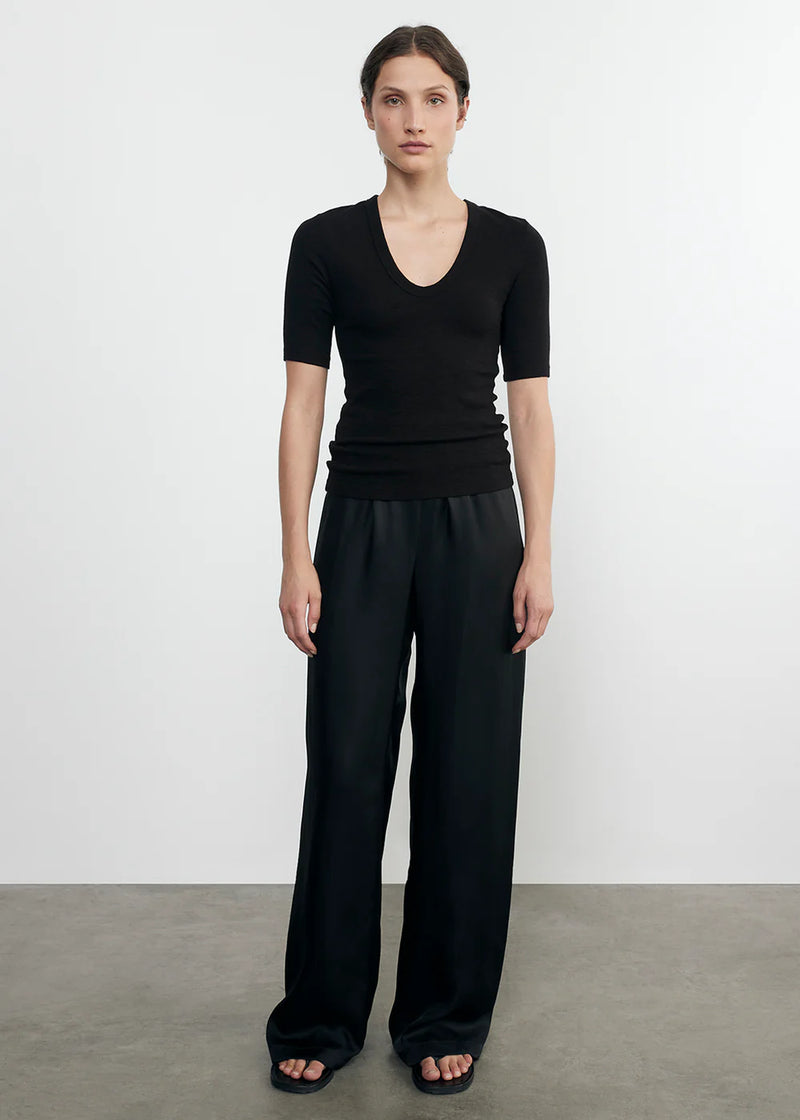 Enza Costa - Fluid Twill Pant - Black