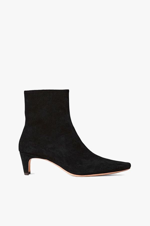 Staud - Wally Anklet Boot - Black Suede