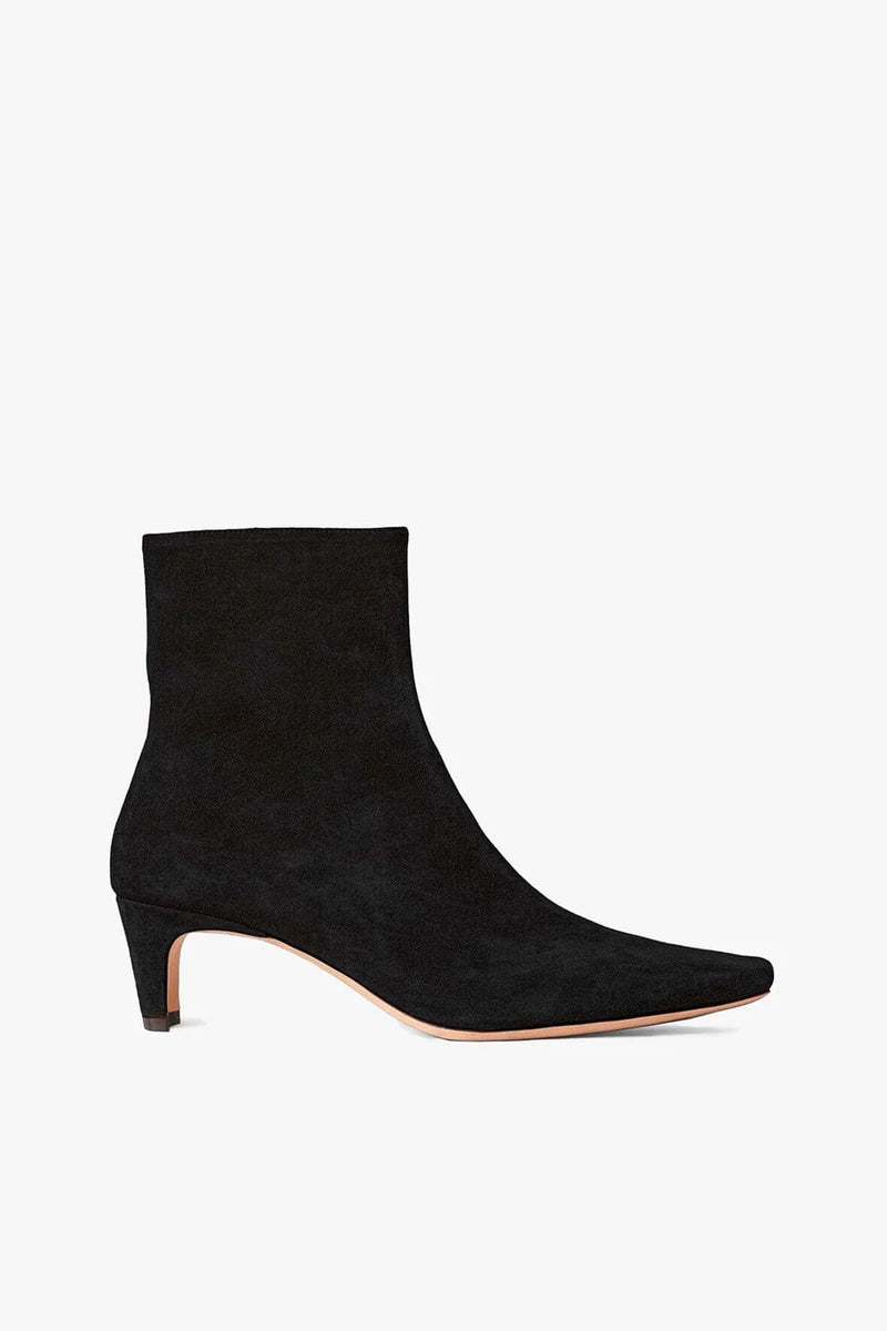 Staud - Wally Anklet Boot - Black Suede