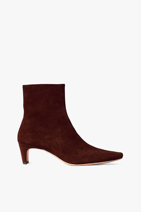 Staud - Wally Anklet Boot - Mahogany Suede