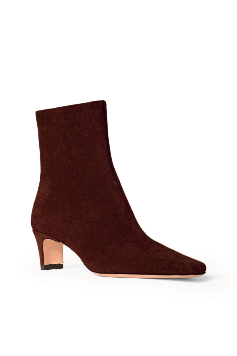 Staud - Wally Anklet Boot - Mahogany Suede
