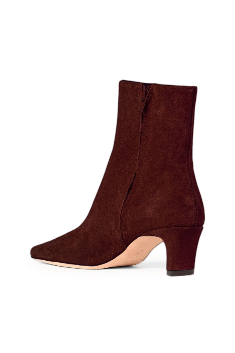 Staud - Wally Anklet Boot - Mahogany Suede
